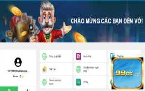 Có rất nhiều hình thức nạp tiền 99ok như thẻ cào, ví điện tử Momo, Zalo,.., ngân hàng